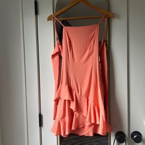 the cutest peach romper!!